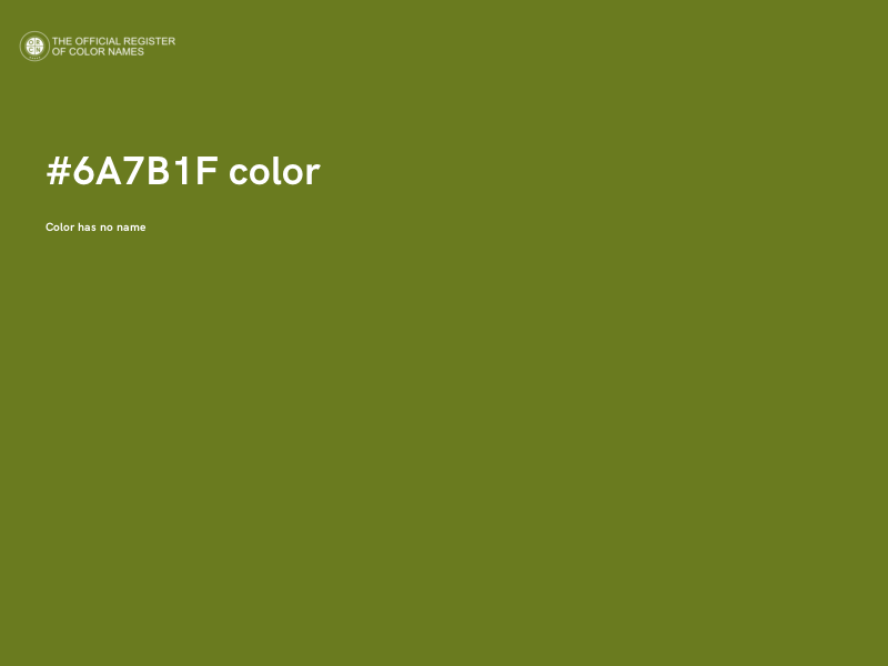 #6A7B1F color image