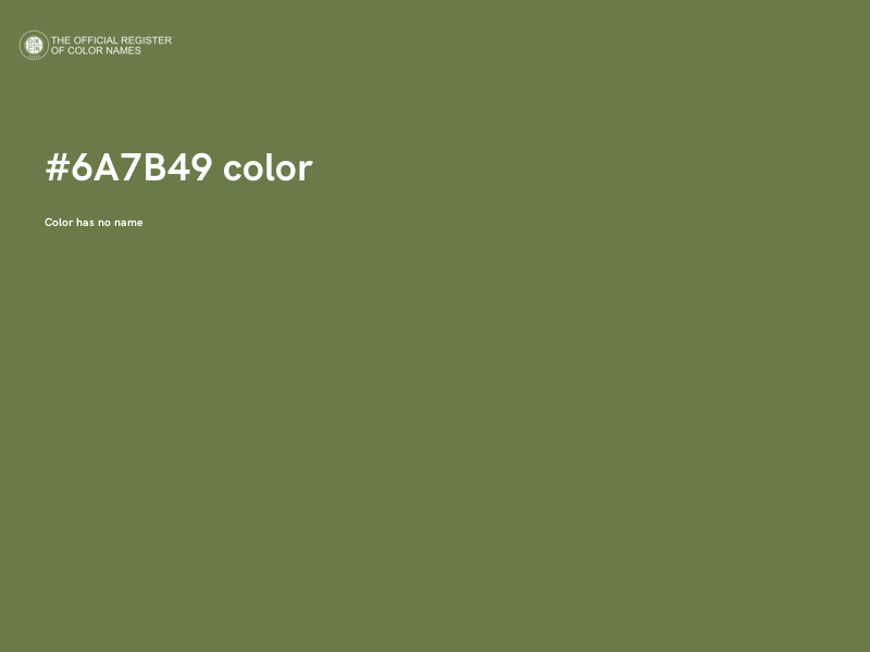 #6A7B49 color image
