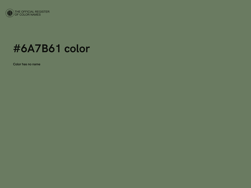 #6A7B61 color image
