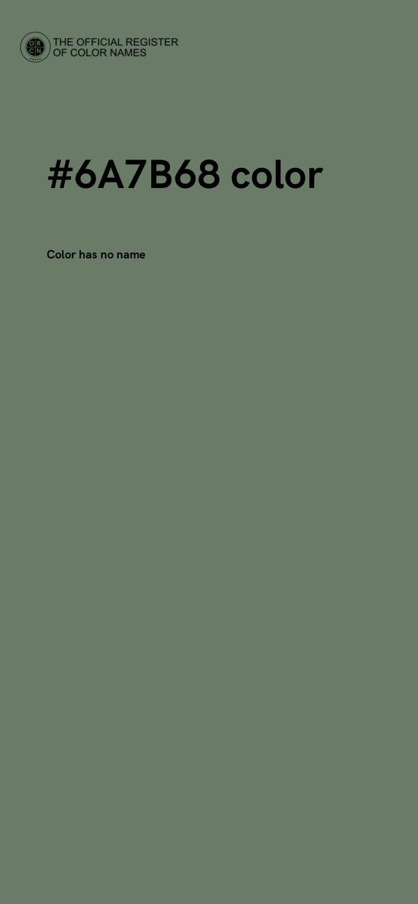 #6A7B68 color image