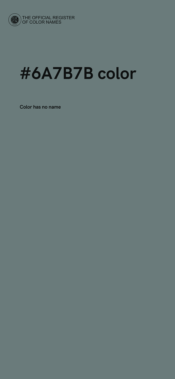 #6A7B7B color image