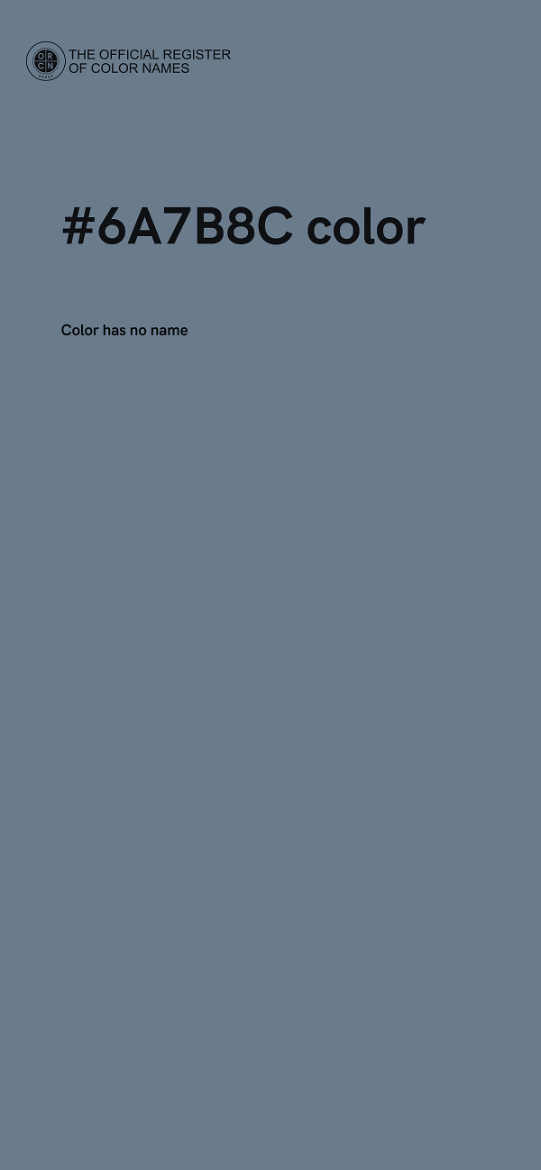 #6A7B8C color image
