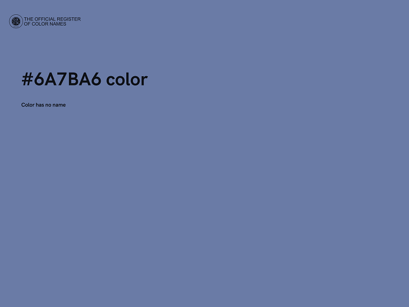#6A7BA6 color image