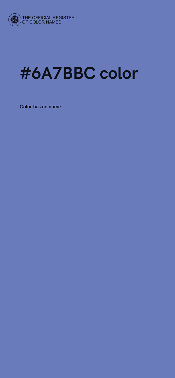 #6A7BBC color image