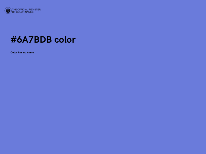 #6A7BDB color image