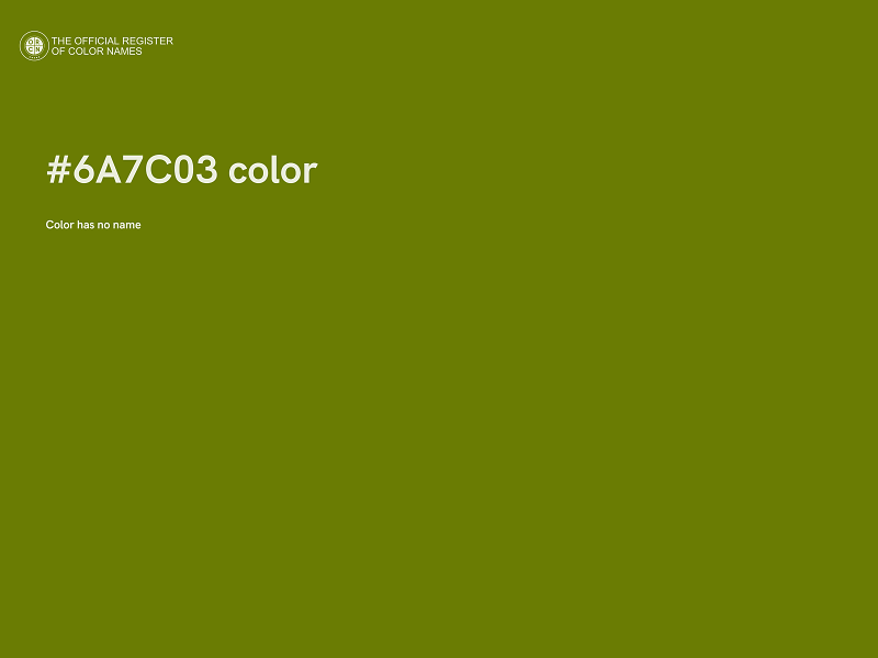 #6A7C03 color image
