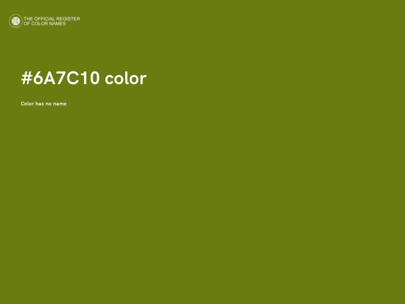#6A7C10 color image