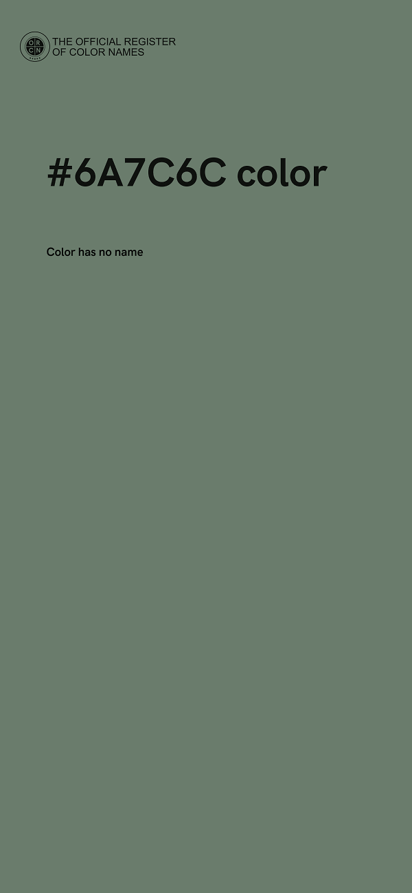 #6A7C6C color image