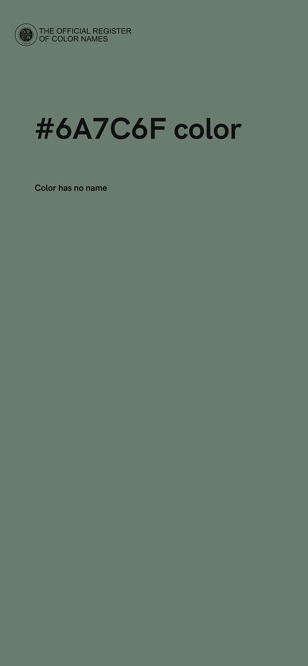 #6A7C6F color image