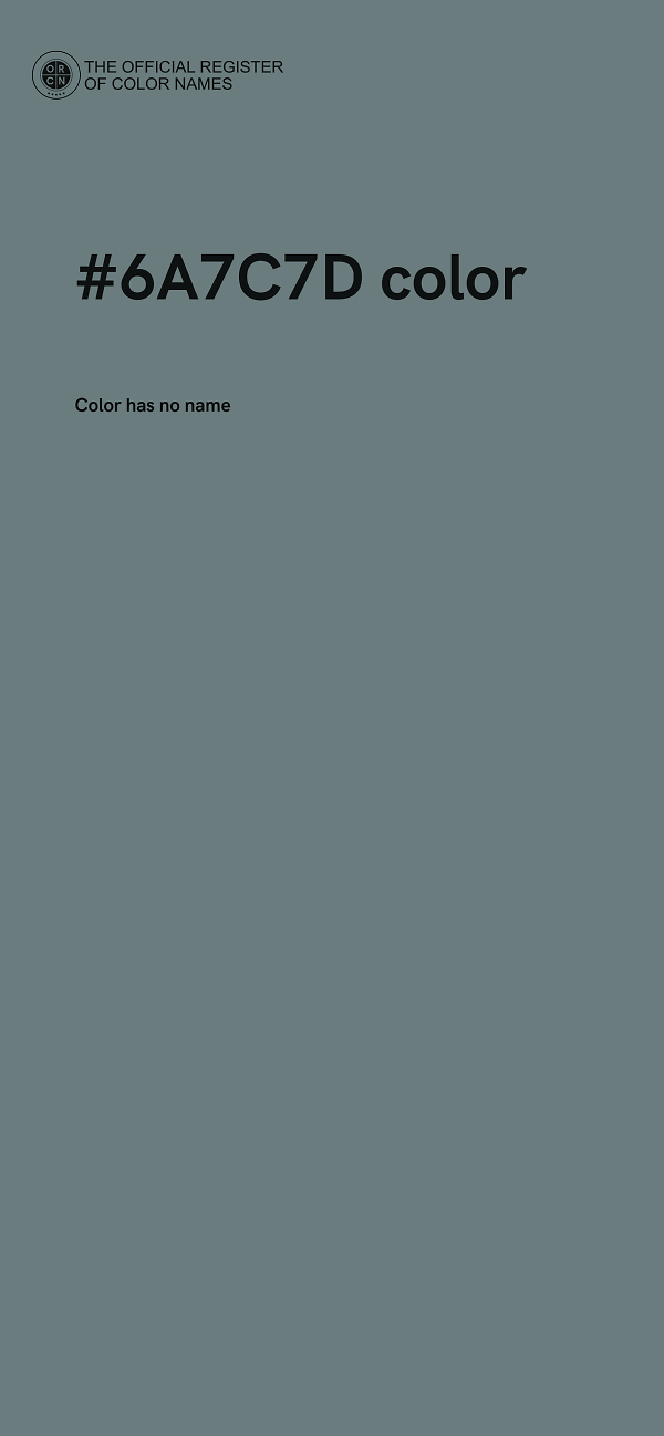 #6A7C7D color image