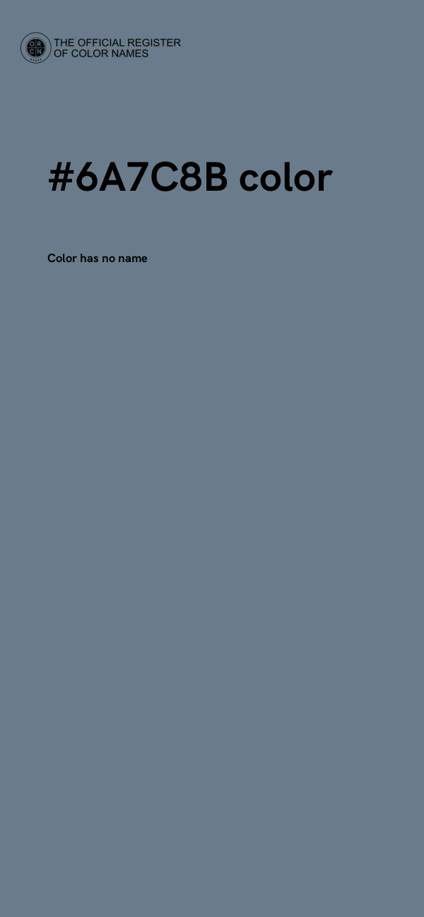 #6A7C8B color image