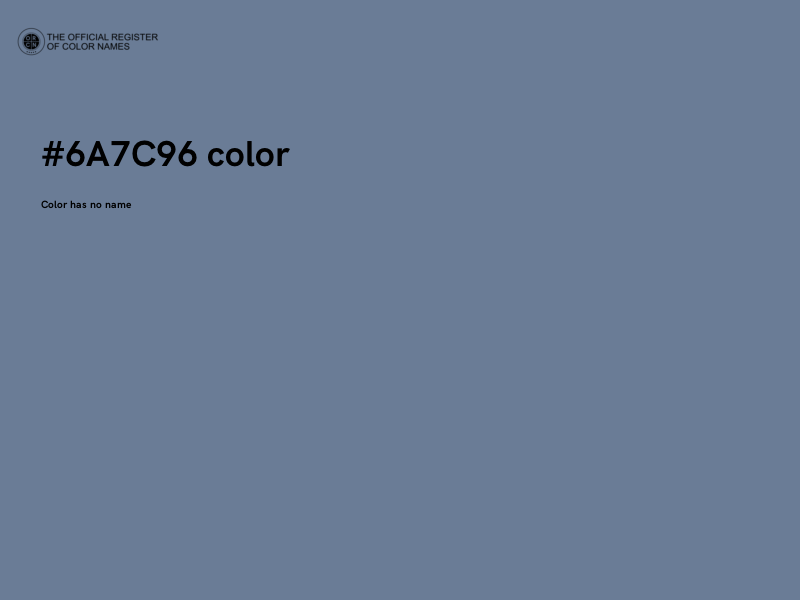 #6A7C96 color image