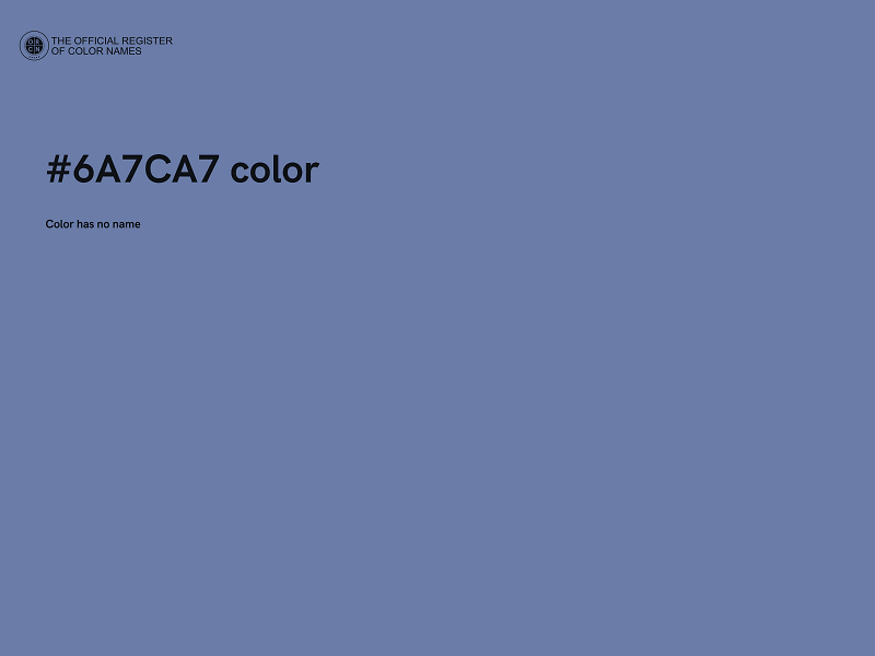 #6A7CA7 color image