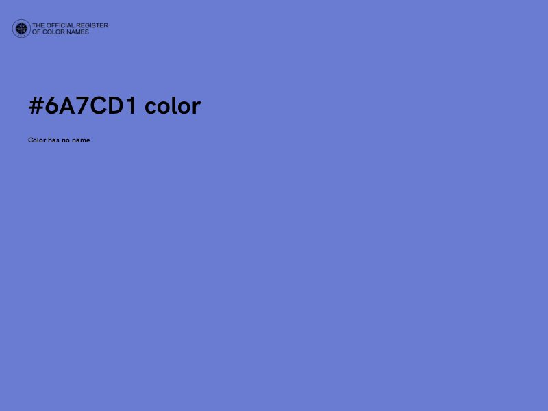 #6A7CD1 color image