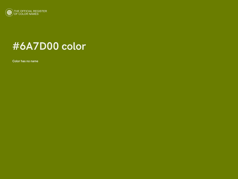 #6A7D00 color image