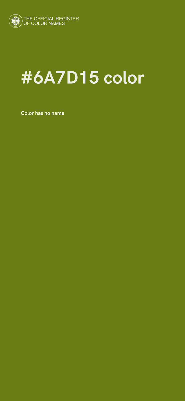 #6A7D15 color image