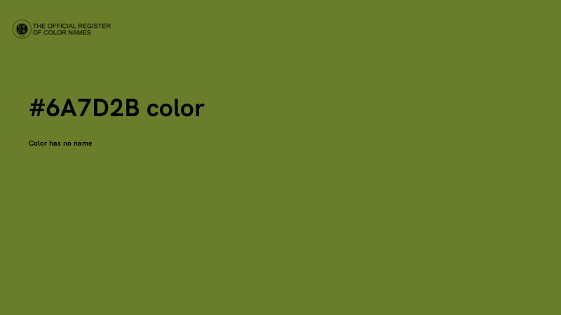 #6A7D2B color image