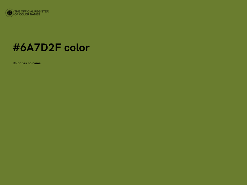 #6A7D2F color image