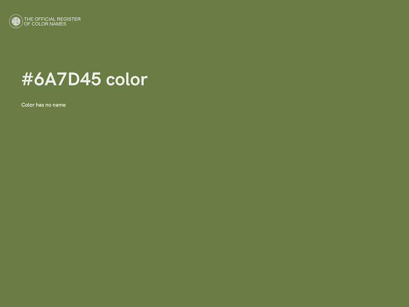 #6A7D45 color image