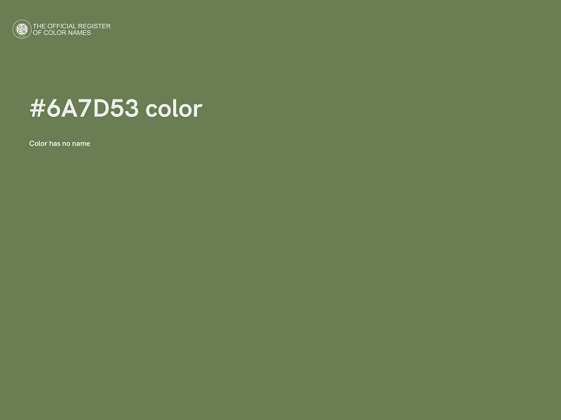 #6A7D53 color image