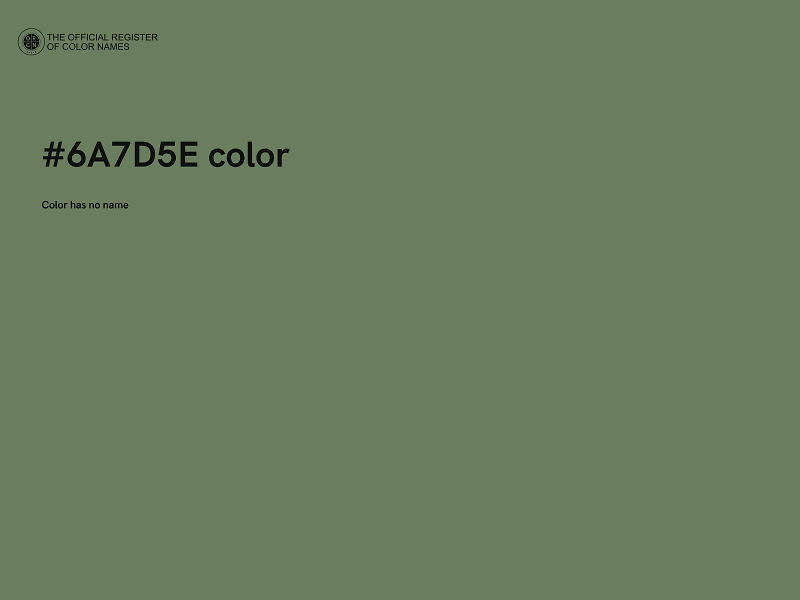 #6A7D5E color image