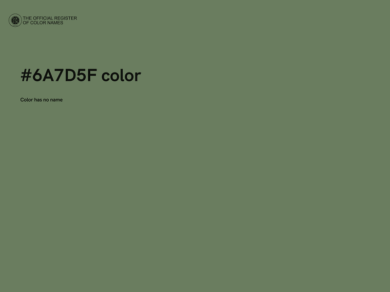 #6A7D5F color image