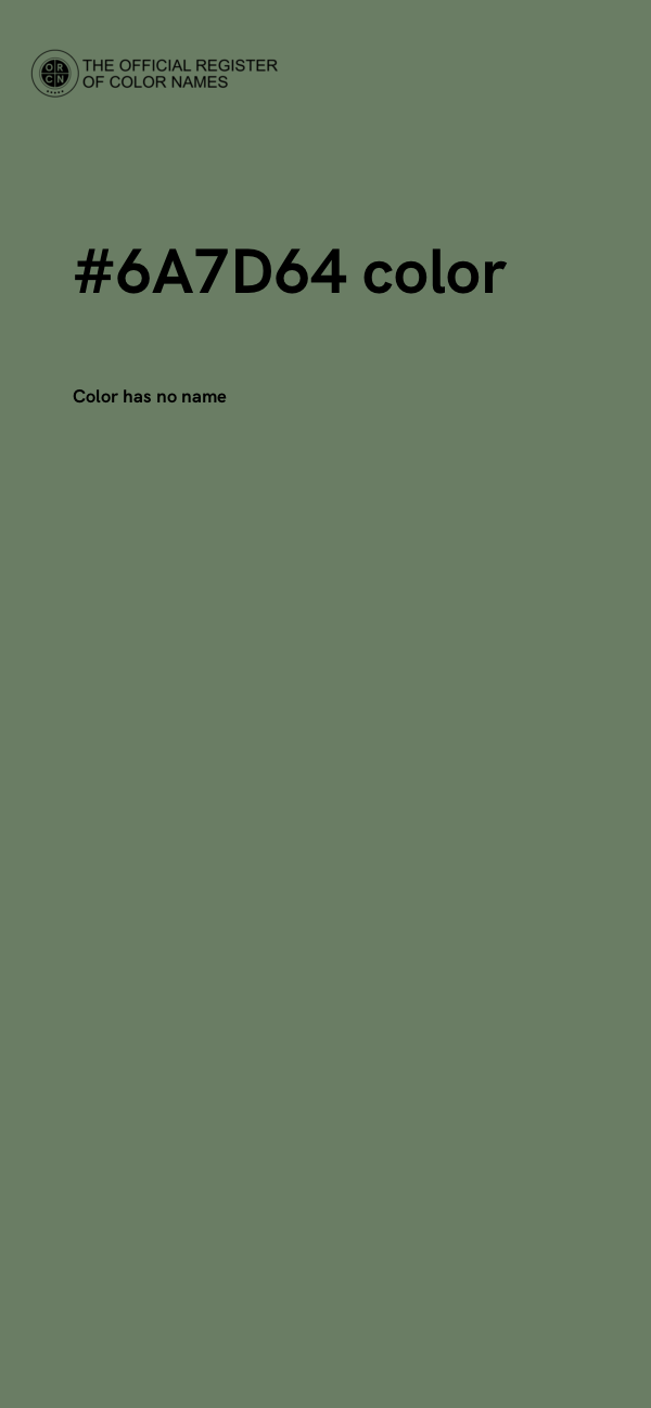 #6A7D64 color image