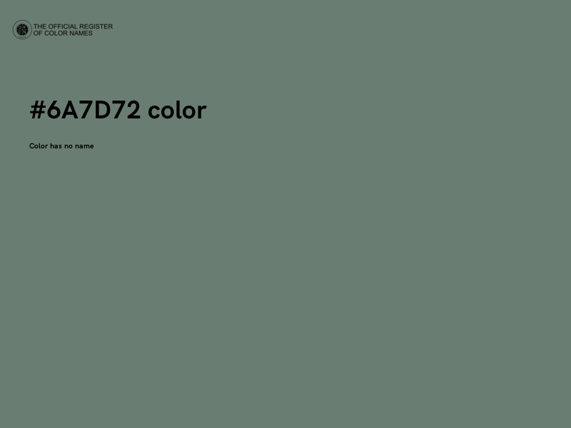 #6A7D72 color image