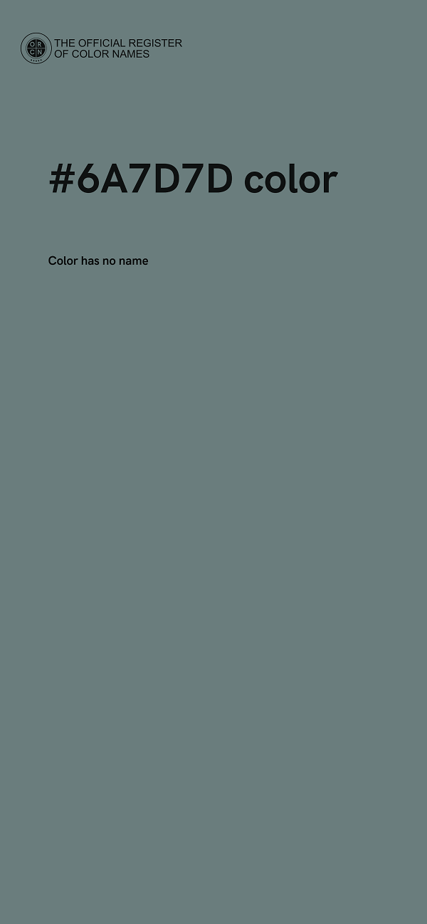 #6A7D7D color image