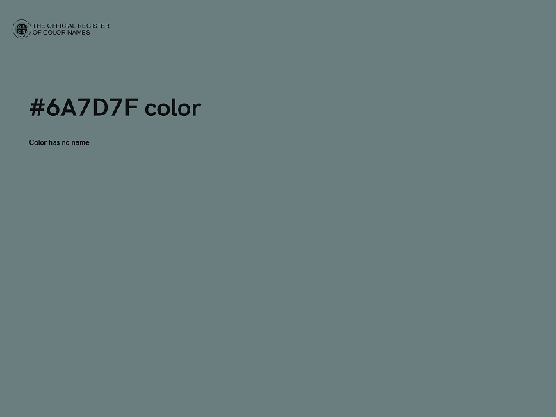 #6A7D7F color image