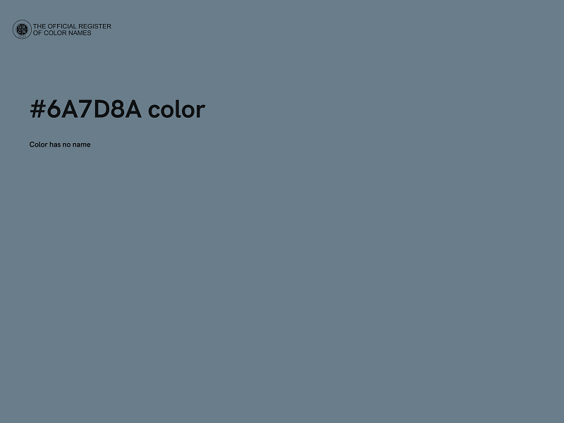 #6A7D8A color image