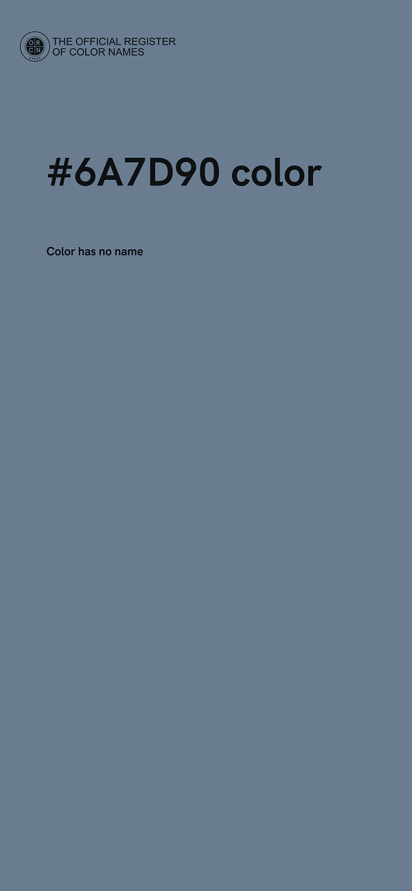 #6A7D90 color image