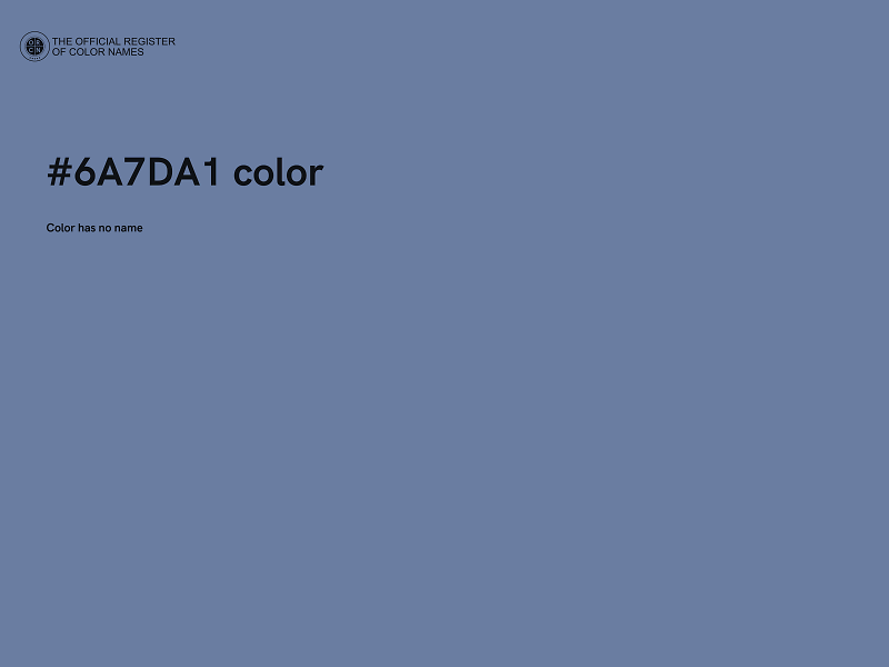 #6A7DA1 color image