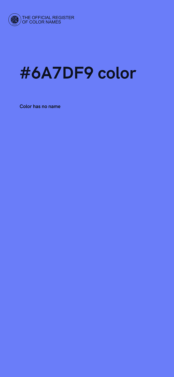 #6A7DF9 color image