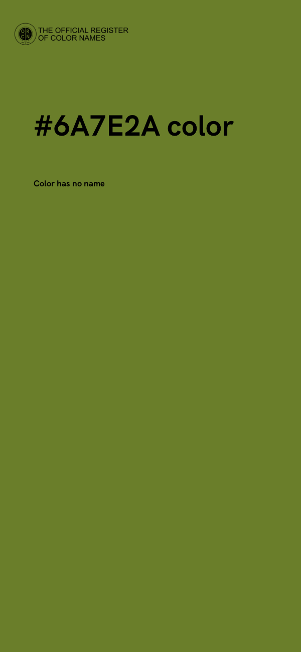 #6A7E2A color image