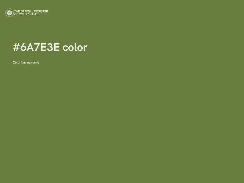 #6A7E3E color image