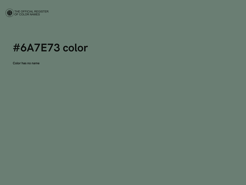#6A7E73 color image