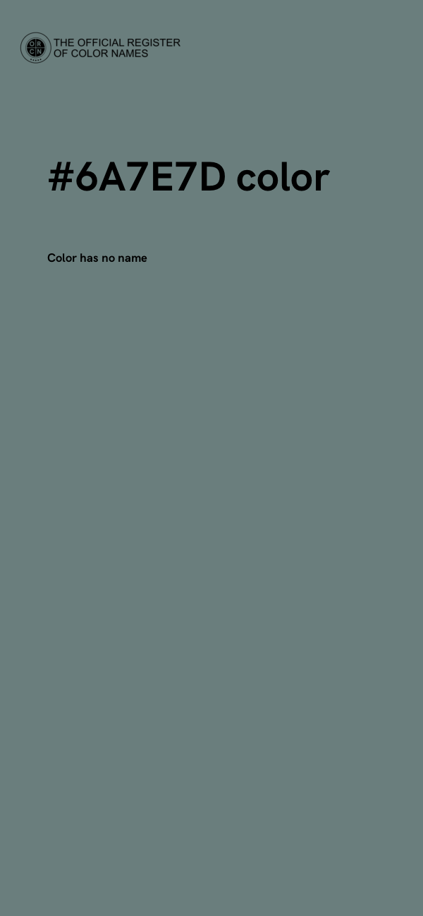 #6A7E7D color image