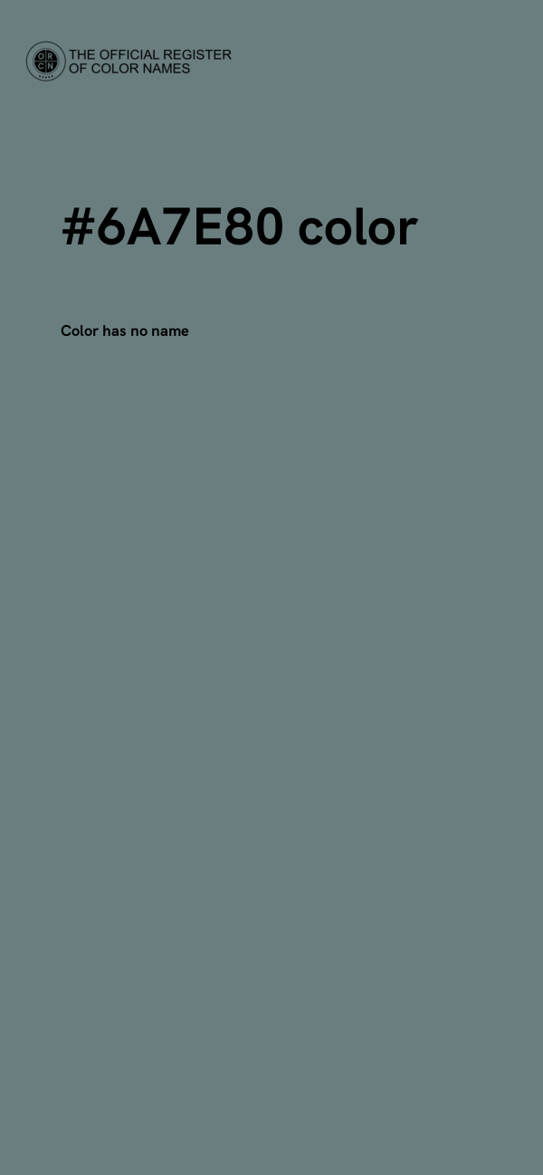 #6A7E80 color image