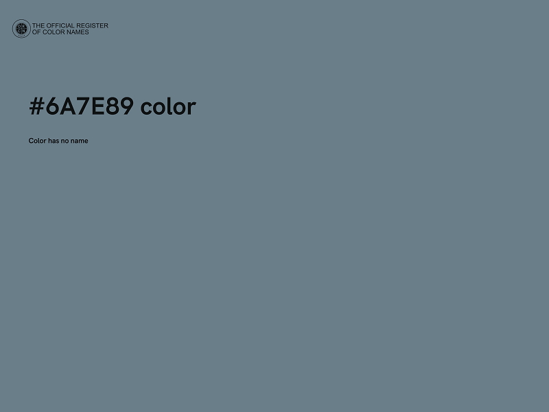 #6A7E89 color image