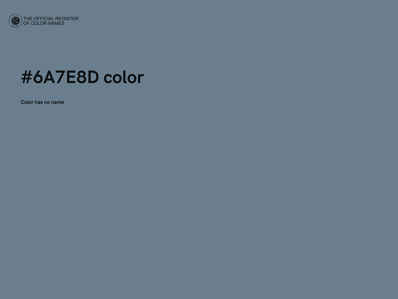 #6A7E8D color image