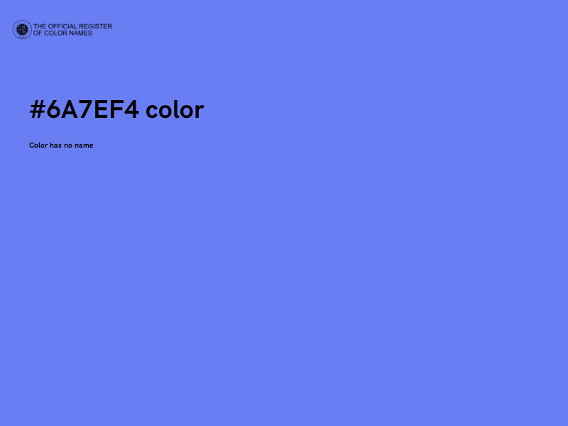 #6A7EF4 color image