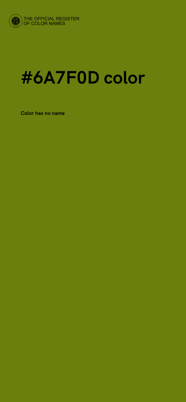 #6A7F0D color image