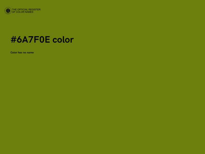 #6A7F0E color image