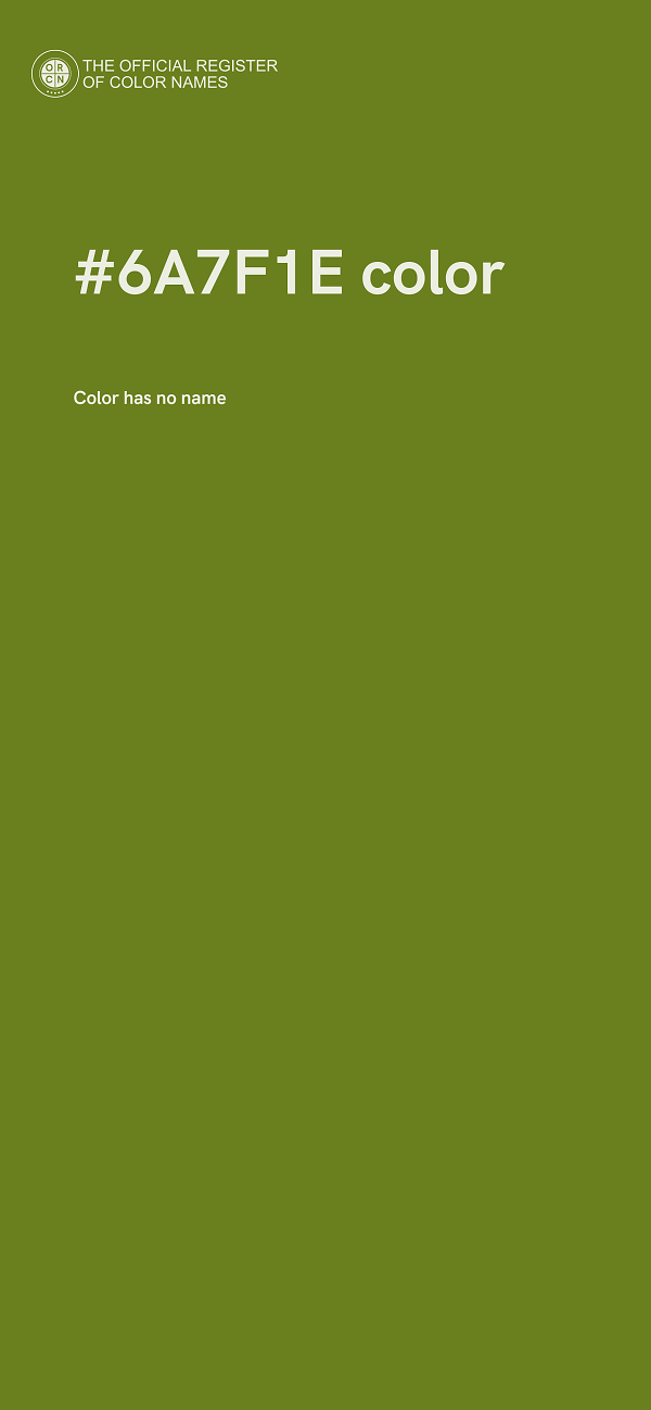 #6A7F1E color image