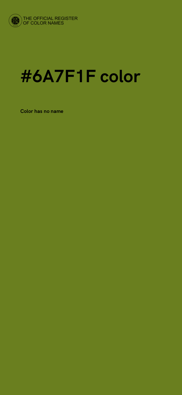 #6A7F1F color image