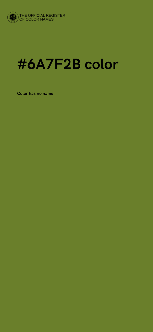 #6A7F2B color image