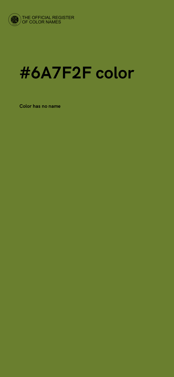 #6A7F2F color image