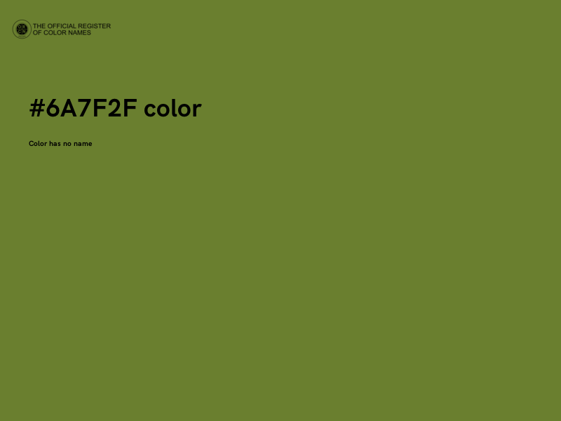 #6A7F2F color image