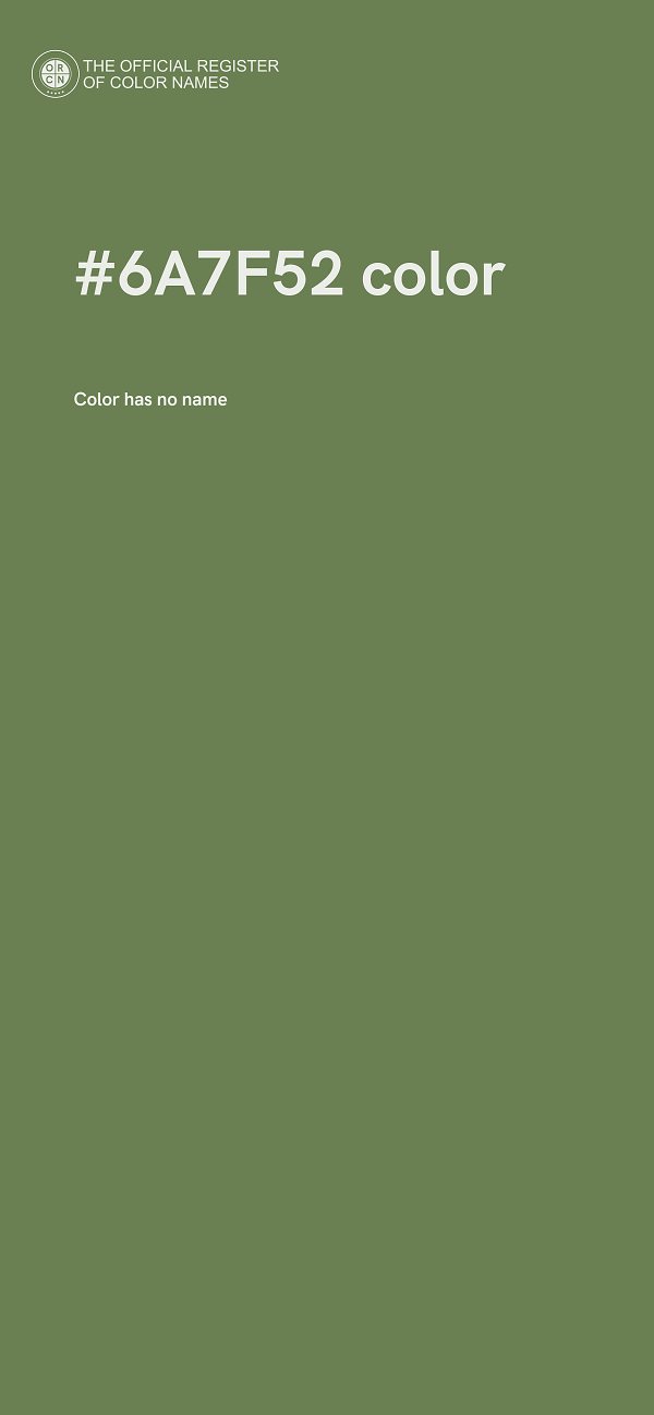 #6A7F52 color image